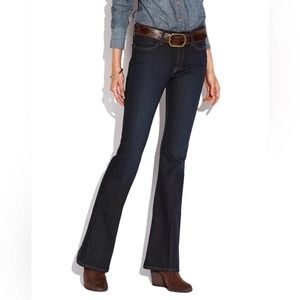 Lucky Brand Charlotte Kick Flare White Oak Cone Denim Jeans Size 14/32